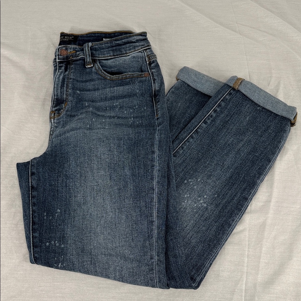 Judy Blue Dark Blue Boyfriend Jeans